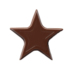 Chocolate Stars Donker