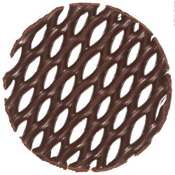 Вееры и фантазийный декор из шоколада - Mini Cake Tops Round