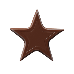 Chocolade sterren - Chocolate Stars Donker