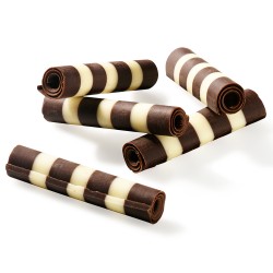 Bastoncini e rotoli di cioccolato - Rolls Dark & White
