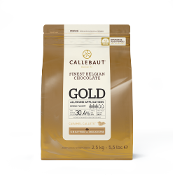 Autêntico Chocolate Belga Gold - Chocolate Gold Caramelo Callebaut 30,4%
