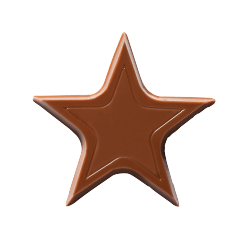 Étoiles en chocolat - Chocolate Stars Lait