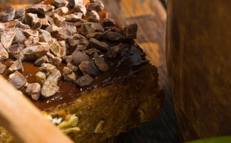 Tostada crujiente de cacao