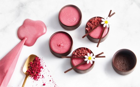 Callebaut Ruby RB1 chocolate en Postres