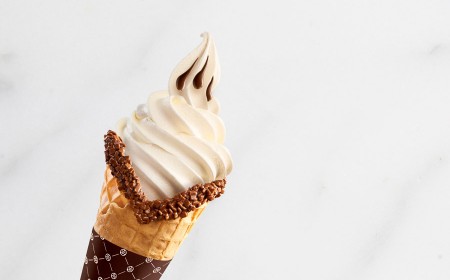 Glace à l’italienne au chocolat blanc