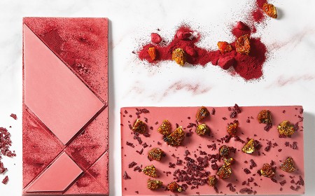 Ruby Tablet with Raspberry Pieces