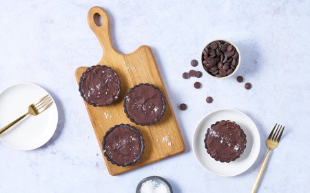 Salted Caramel and Chocolate Tartlets