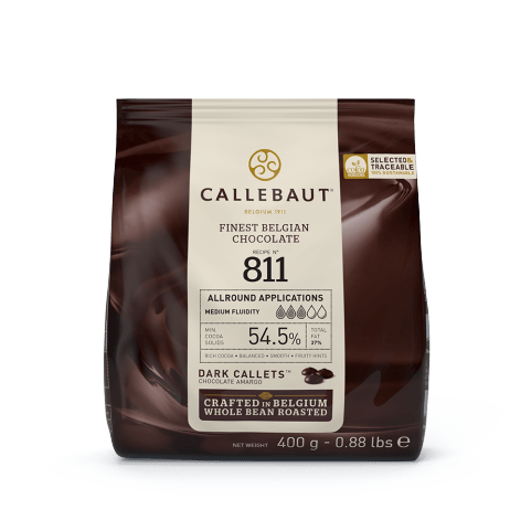 Chocolate Amargo 811 Callebaut 54,5% - Callets - 0,4Kg