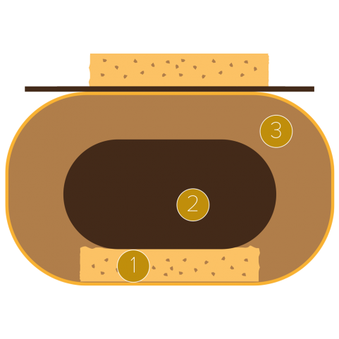 Brazil chocolate crémeux with salty shortbread and speculoos