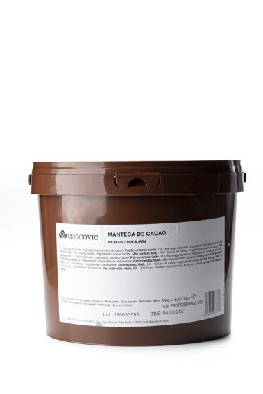 Cacao en polvo y derivados de cacao - Manteca de cacao - gotas - 3kg cubo