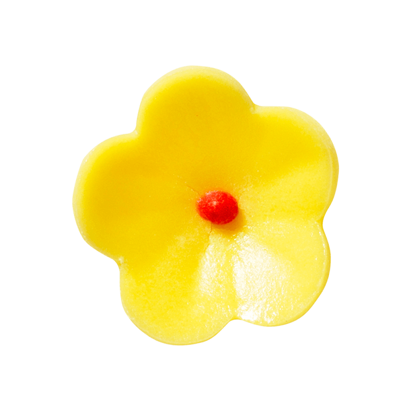 Almond and sugar flowers yellow (1)