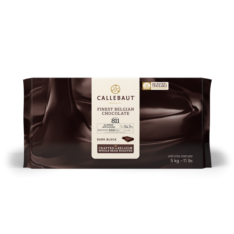 Chocolate - Dark Recipe N° 811 54.5% - block - 5kg (1)