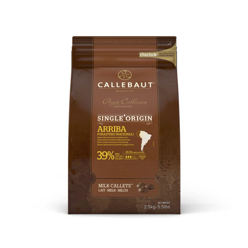 Chocolate Ao Leite Origens Arriba Callebaut 39% - 2,5kg (1)