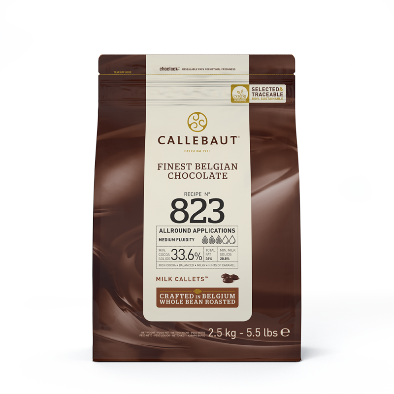 Chocolate - Milk Recipe N° 823 33.6% - callets - 10kg (3)