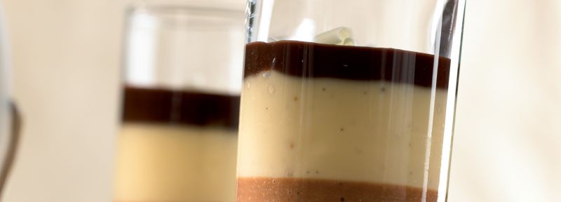 Recipe parts - Crema de chocolate y vainilla