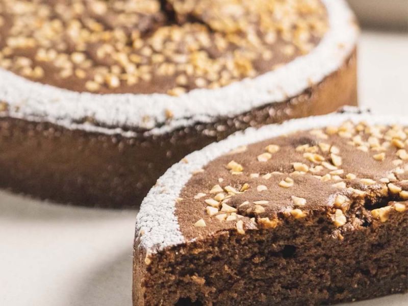 Cacao, Ginger, and Almond Travel Cake