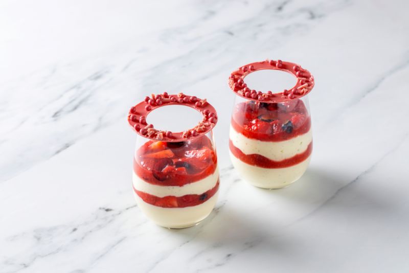 White Chocolate and Summer Berry Mousse