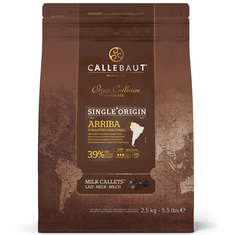 Chocolate Ao Leite Origens Arriba Callebaut 39% - 2,5kg (2)