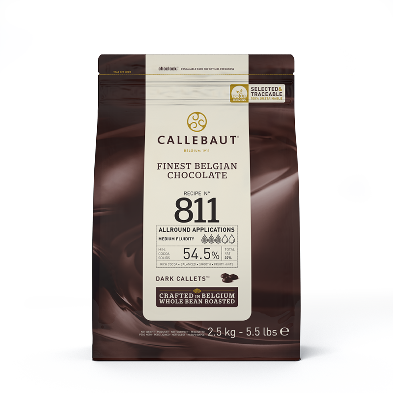 Chocolate - Dark Recipe N° 811 54.5% - callets - 10kg (2)