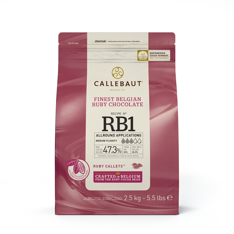 Chocolate - Ruby Recipe N° RB1 33.6% - callets - 2.5kg (1)