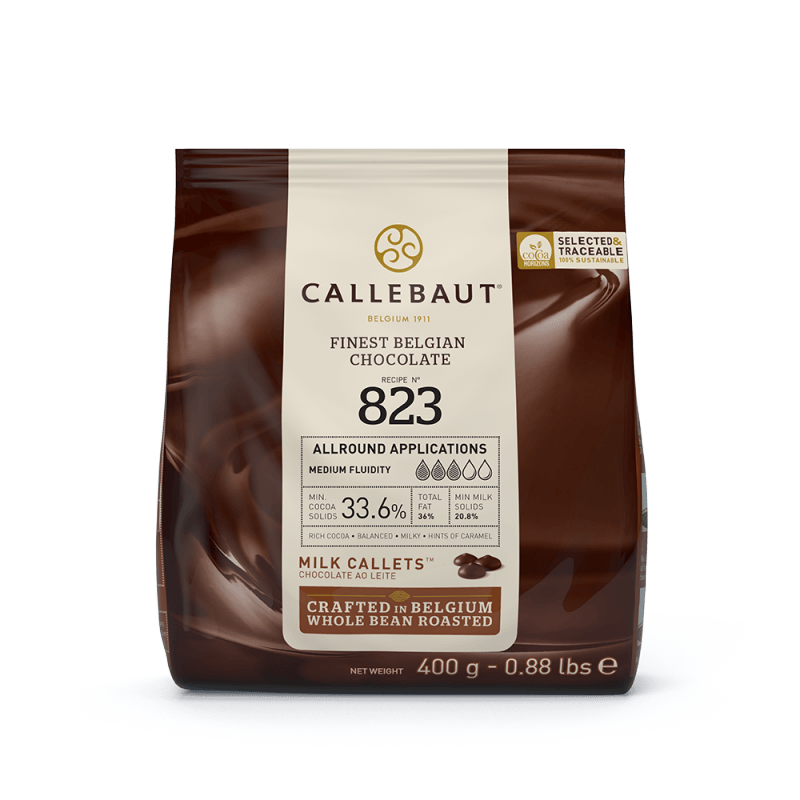 Milk Chocolate - 823 - 400g Callets (1)