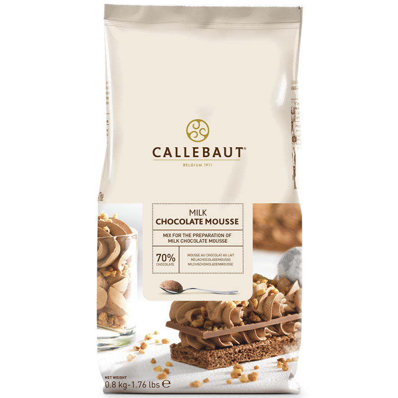 Callebaut Mousse au Chocolat - powder, white, 800g, bag