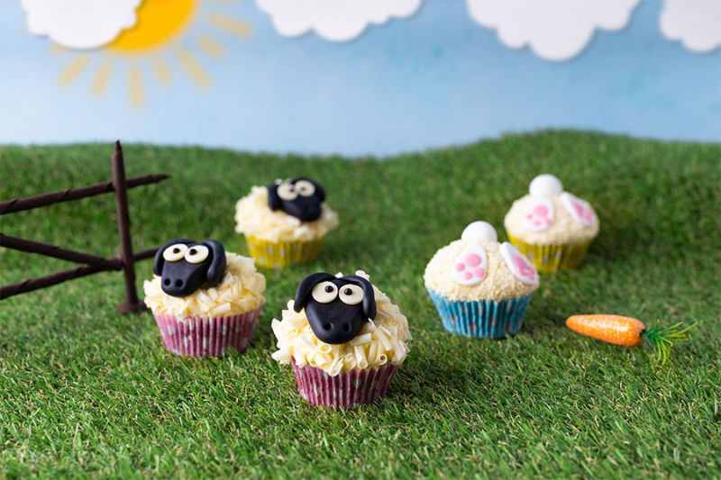 Bunny Bum Cupcakes & Sheep Cupcakes