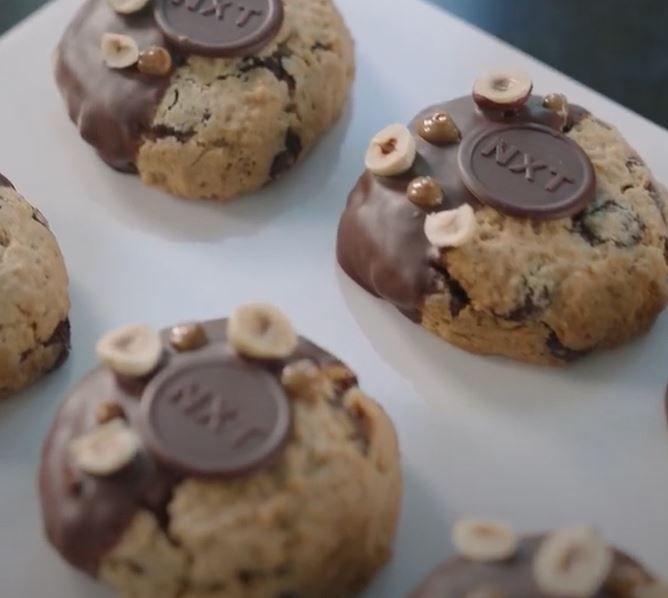 Hazelnut & Callebaut NXT M_lk Chocolate Vegan Cookies