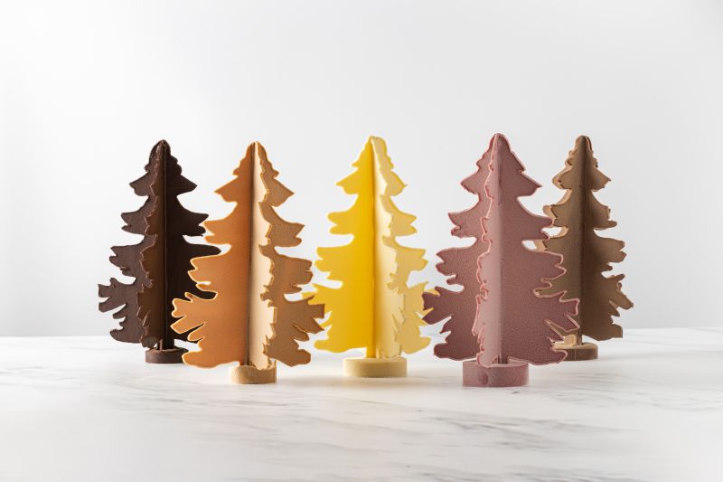 5 Colours of Chocolate Christmas Trees