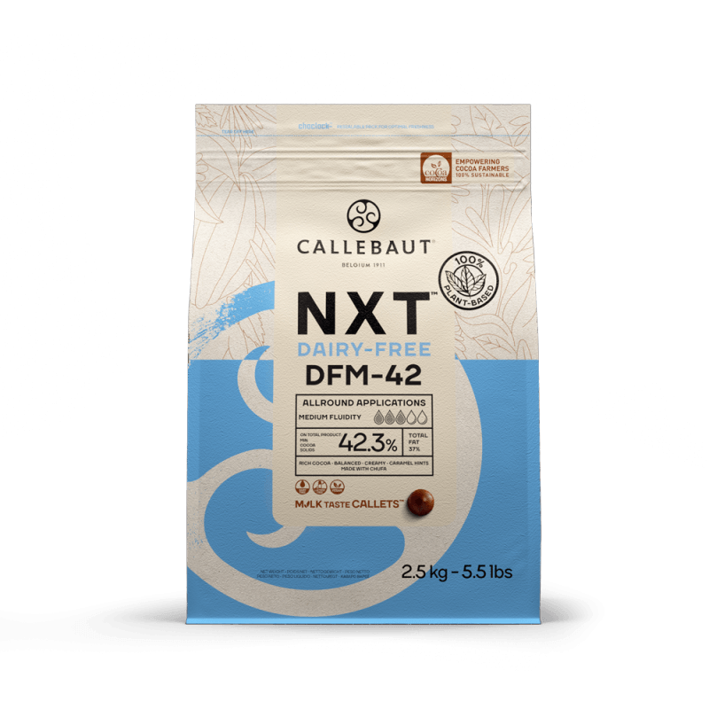 Dairy Free Milk-Taste Chocolate - NXT DFM-42 - 2.5kg Callets (1)