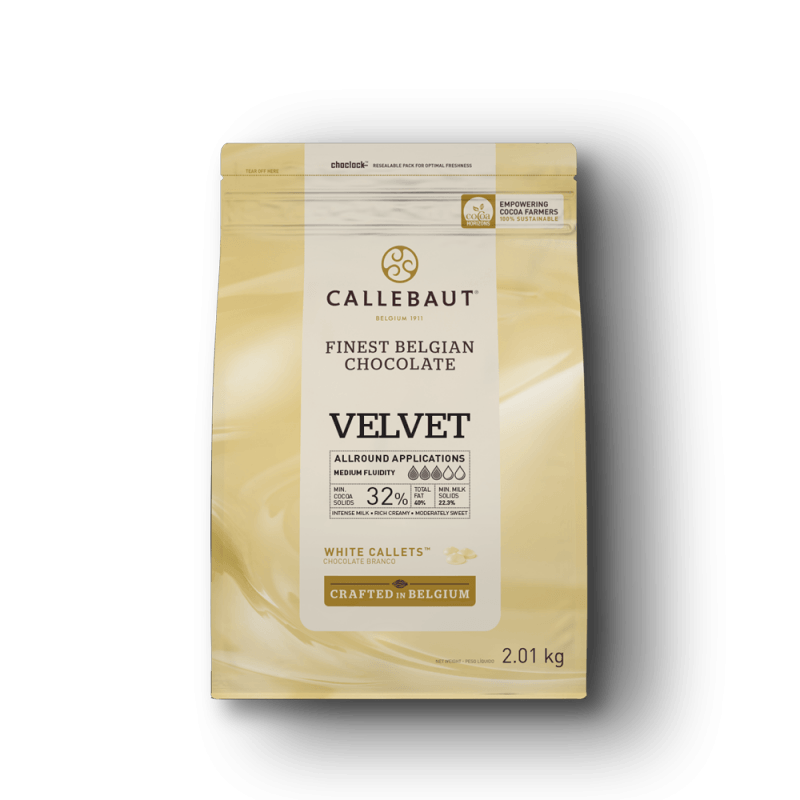 Chocolate Branco Velvet Callebaut 32% - 2,01kg (1)