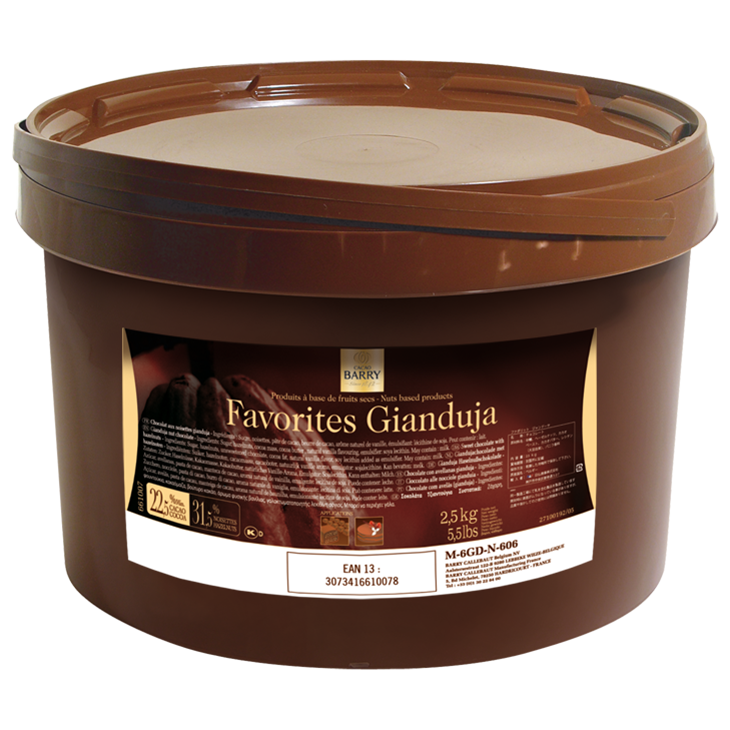 Gianduja - Gianduja Dark - 2.5kg bucket (1)