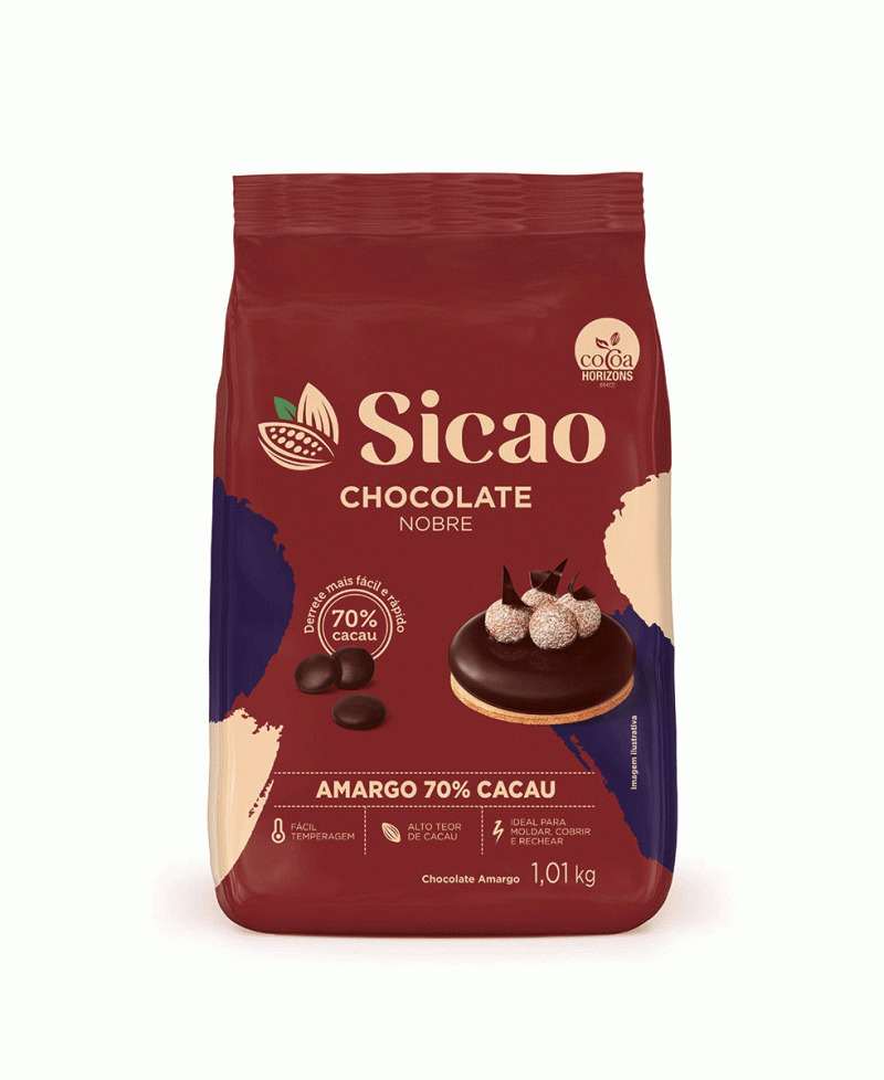 Chocolate Amargo Sicao Nobre 70% - 1,01 kg (1)