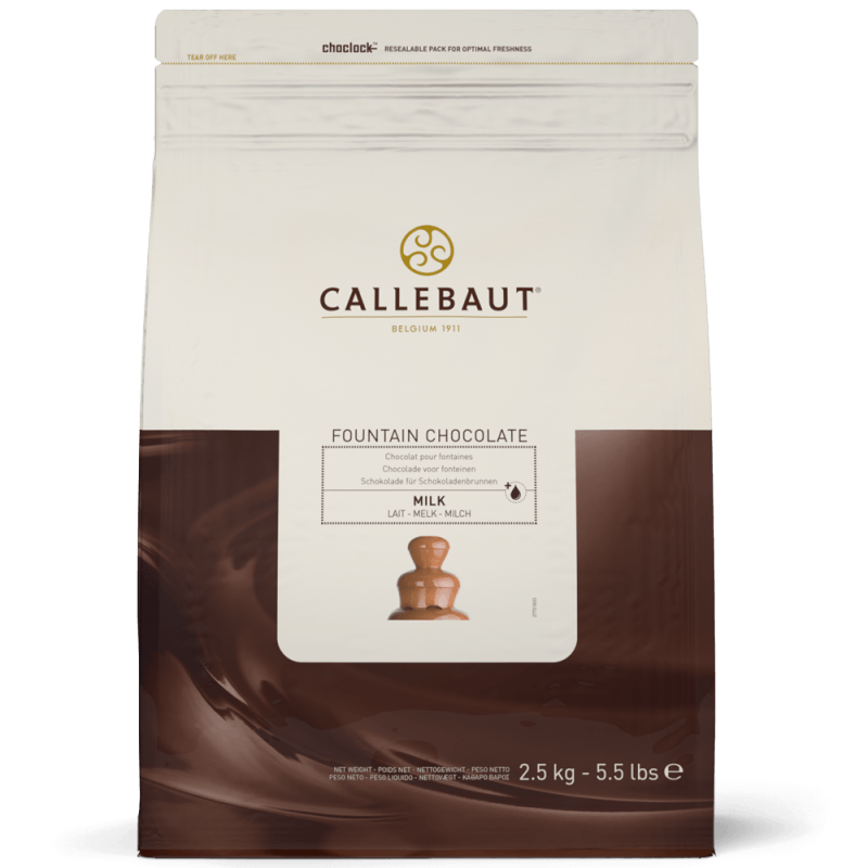 Callebaut - Milk chocolate for Fountains - 2.5kg Callets
