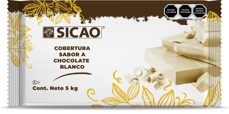 Sucedáneo - Sabor Chocolate blanco - Block wrapped 5 kg (1)