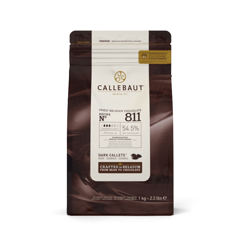 Chocolate Amargo 811 Callebaut 54,5% - 1Kg (1)
