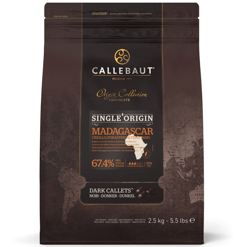 Dark Origin Chocolate - Madagascar - 2.5kg Callets (1)