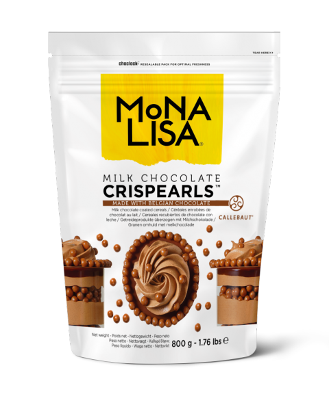 Crispearls™ de Chocolate ao Leite Mona Lisa - 0,8kg
