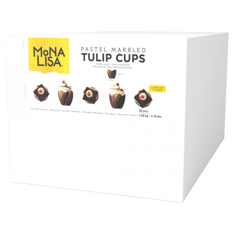 Pastel marbled Tulip Cups