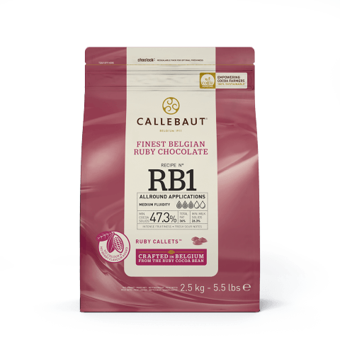 Chocolate - Ruby Recipe N° RB1 33.6% - callets - 2.5kg