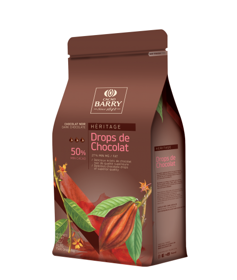 Chips Chocolate Amargo Forneáveis Cacao Barry - 1kg