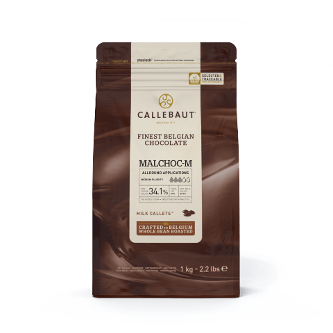 Chocolate Ao Leite Malchoc Callebaut 35,6% - Sem adição de Açúcar - 1,01kg