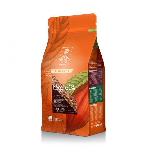 Cacao powder - Légère 1% - powder - 750g bag