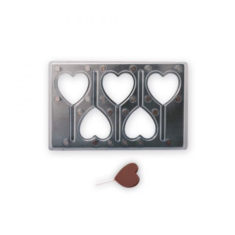 Lolly Heart - Magnetic Mould - 63x62x7.2mm