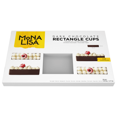 Dark Chocolate Rectangle Cups