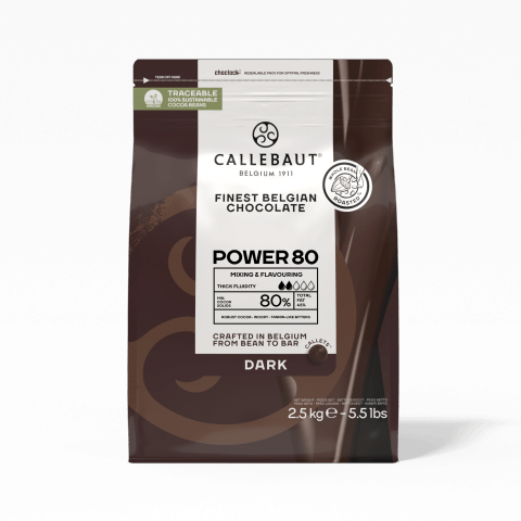 Chocolate Amargo Power 80 Callebaut 80% - 2,5kg