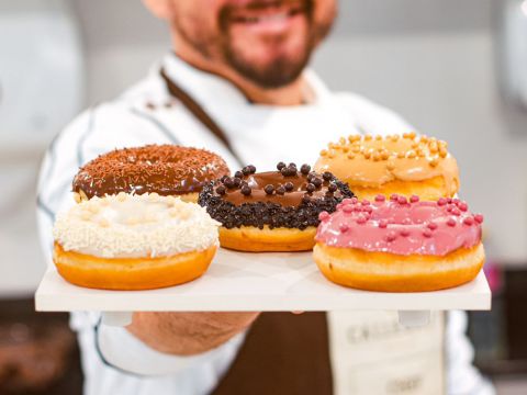 Donuts Artesanais com as 5 Cores Callebaut