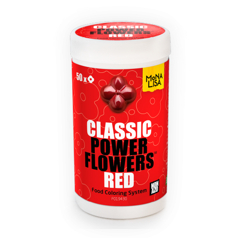 Power Flowers Classic Red - Food Colorants - 50 pcs