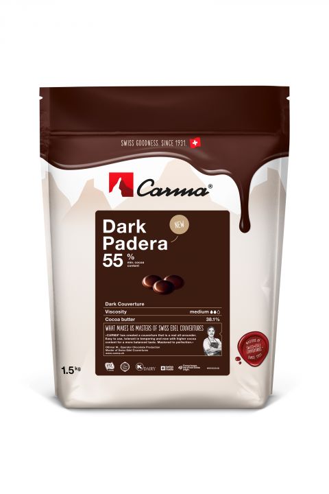 Chocolate Amargo Dark Padera Carma 55% - 1,5kg