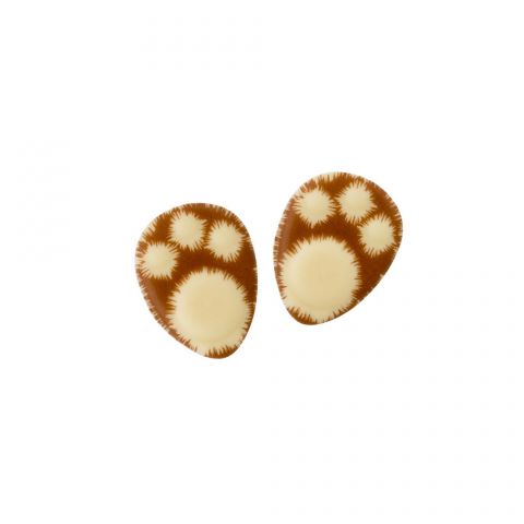 Fluffy Bunny Feet Brown - Chocolate Decorations - Bunny Feet Shapes - 110 pcs